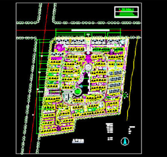 小区建筑规划图纸3D模型