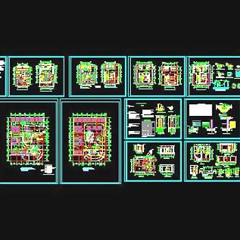 全套高层建筑图纸3D模型