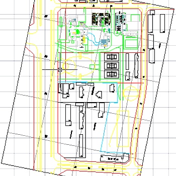 上海华盛国税园规划图及单体总体建筑图纸、整体效果图3D模型