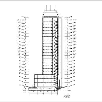 某地下二层地上二十层框架结构高层综合办公楼建筑设计方案