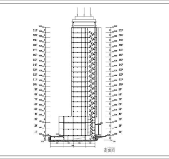 某地下二层地上二十层框架结构高层综合办公楼建筑设计方案