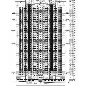 高层建筑立面建施图