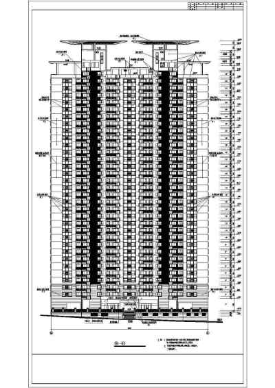 高层建筑立面建施图