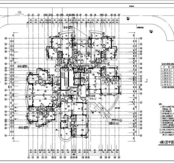 某框剪结构高层住宅建筑设计平面图