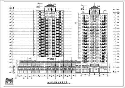 南方某高层住宅小区建筑施工图