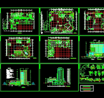 某高层商用综合楼建筑施工图