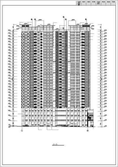 某小区高层住宅部分建筑设计施工图