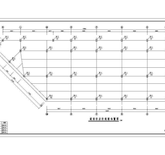某三层厂房钢结构框架设计施工图纸