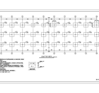 某三层钢结构框架厂房设计施工图纸