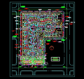 某小区规划总平面图3D模型