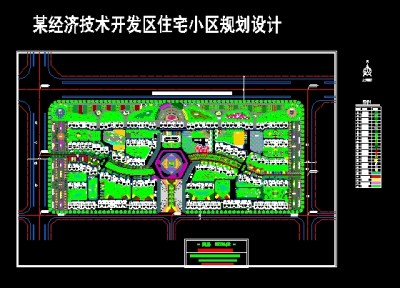 某住宅小区规划绿化设计图3D模型