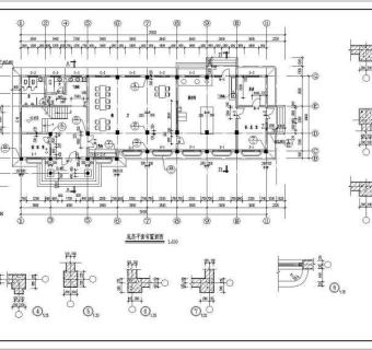 某餐厅建筑全套设计CAD施工图3D模型