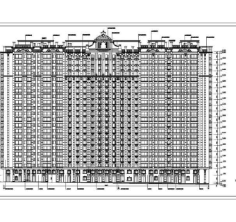 某地商业街高层综合楼建筑设计方案图