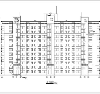 某高层住宅楼建筑cad施工设计图纸