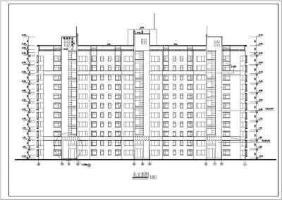 某高层住宅楼建筑cad施工设计图纸