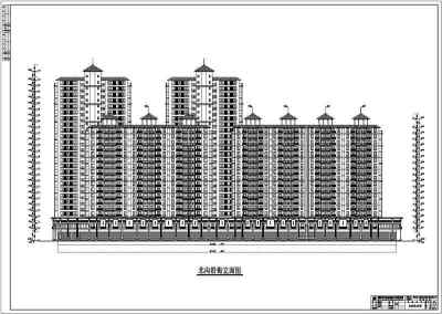 某城市高层沿街商住楼建筑设计方案图