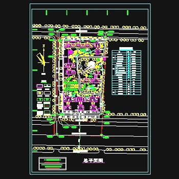 小区规划平面图3D模型