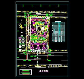 小区规划平面图3D模型