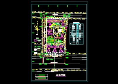 小区规划平面图3D模型