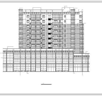 小高层商住楼cad施工图