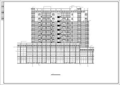 小高层商住楼cad施工图