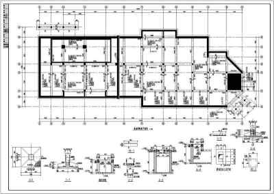 某地砼框架结构幼儿园结构部分施工图纸3D模型