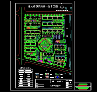 住宅小区规划总平面