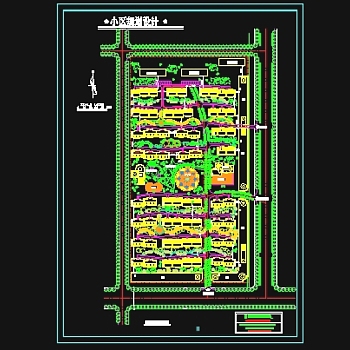 小区规划设计总平面图