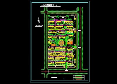 小区规划设计总平面图
