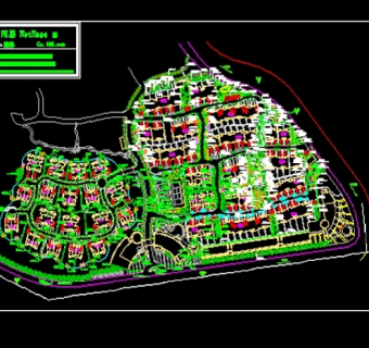 福州某小区景观规划图