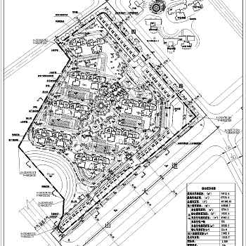 湖南新宁某住宅小区总平面规划方案图