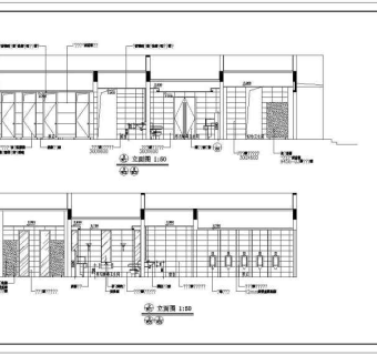某五星级公共卫生间装修设计施工图3D模型