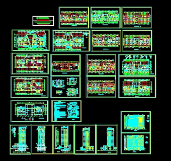 某市医院建筑施工图3D模型