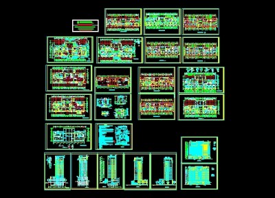 某市医院建筑施工图3D模型