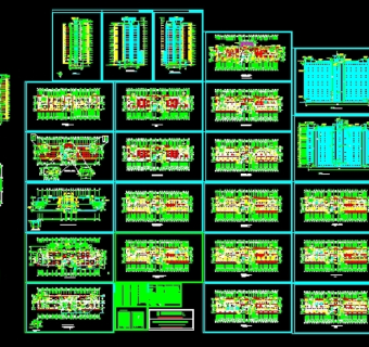 某医院住院楼施工图纸3D模型