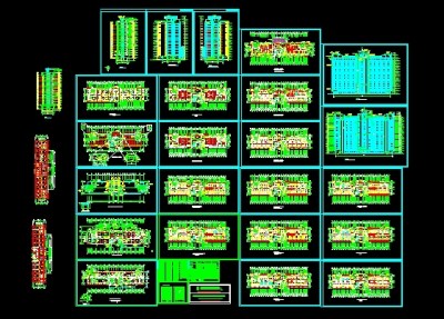 某医院住院楼施工图纸3D模型