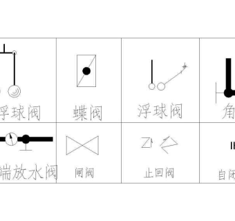 给排水工程中常用阀门图块合集（cad版）3D模型