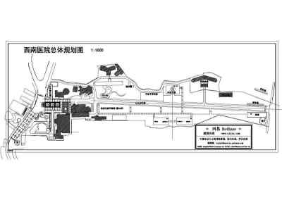 西南医院总体规划图3D模型