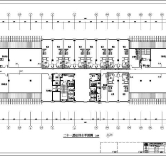 江苏某高层宾馆给排水及消防设计施工图3D模型