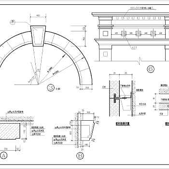 医院大门建筑结构图