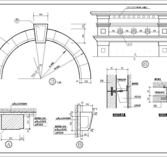 医院大门建筑结构图