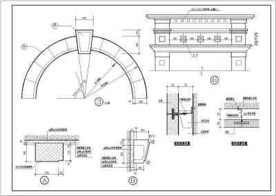 医院大门建筑结构图