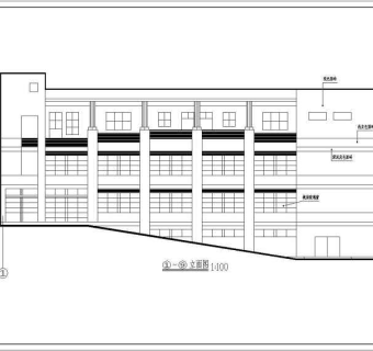 西南医院家属区教室及食堂建筑施工图