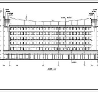 某地六层底框结构办公楼建筑结构施工图3D模型