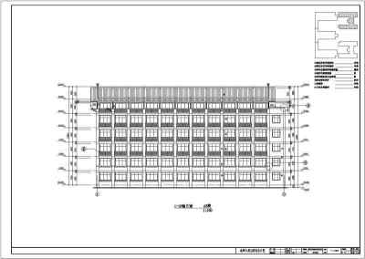 某地6层混凝土框架结构宿舍楼建筑施工图3D模型