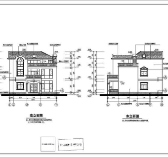 某地3层砌体结构独栋别墅建筑专业施工图设计3D模型