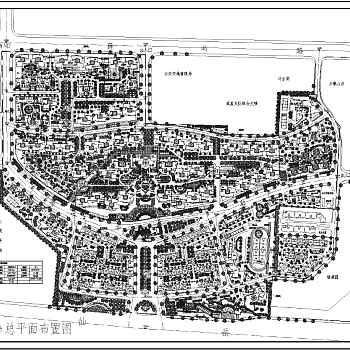 某住宅小区绿化规划总平面布置图纸