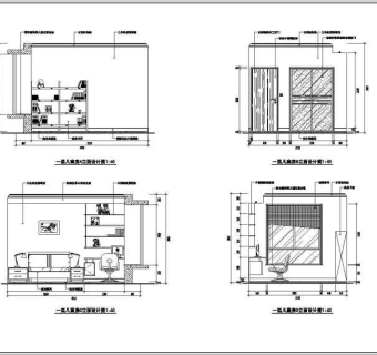 某三室两厅住宅装修设计施工图纸