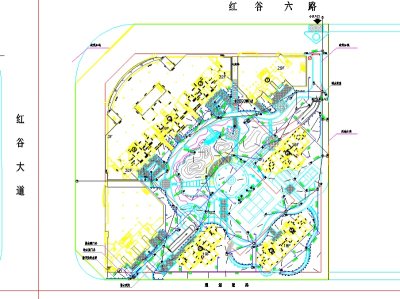 园林给排水平面图3D模型