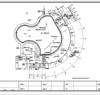 四川某地室内游泳池给排水及电气管路设计图纸